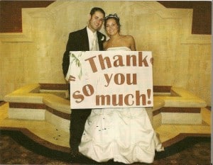 LeBrun Wedding Postcard Front